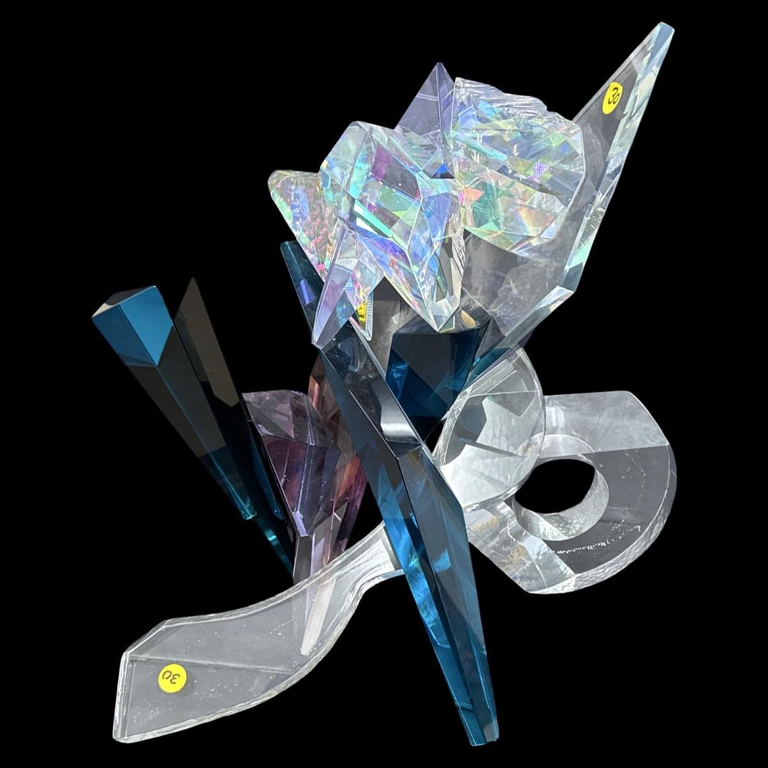 Grant Miller Multicolored Abstract Geometric Centerpiece Sculpture (1 of 5)