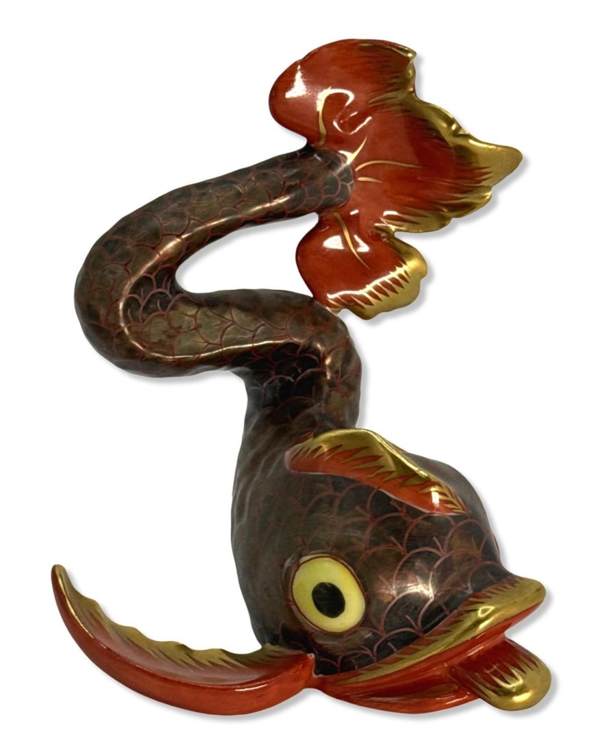 Herend Hungary Handpainted Koi Fish Porcelain Figurine (1 of 3)