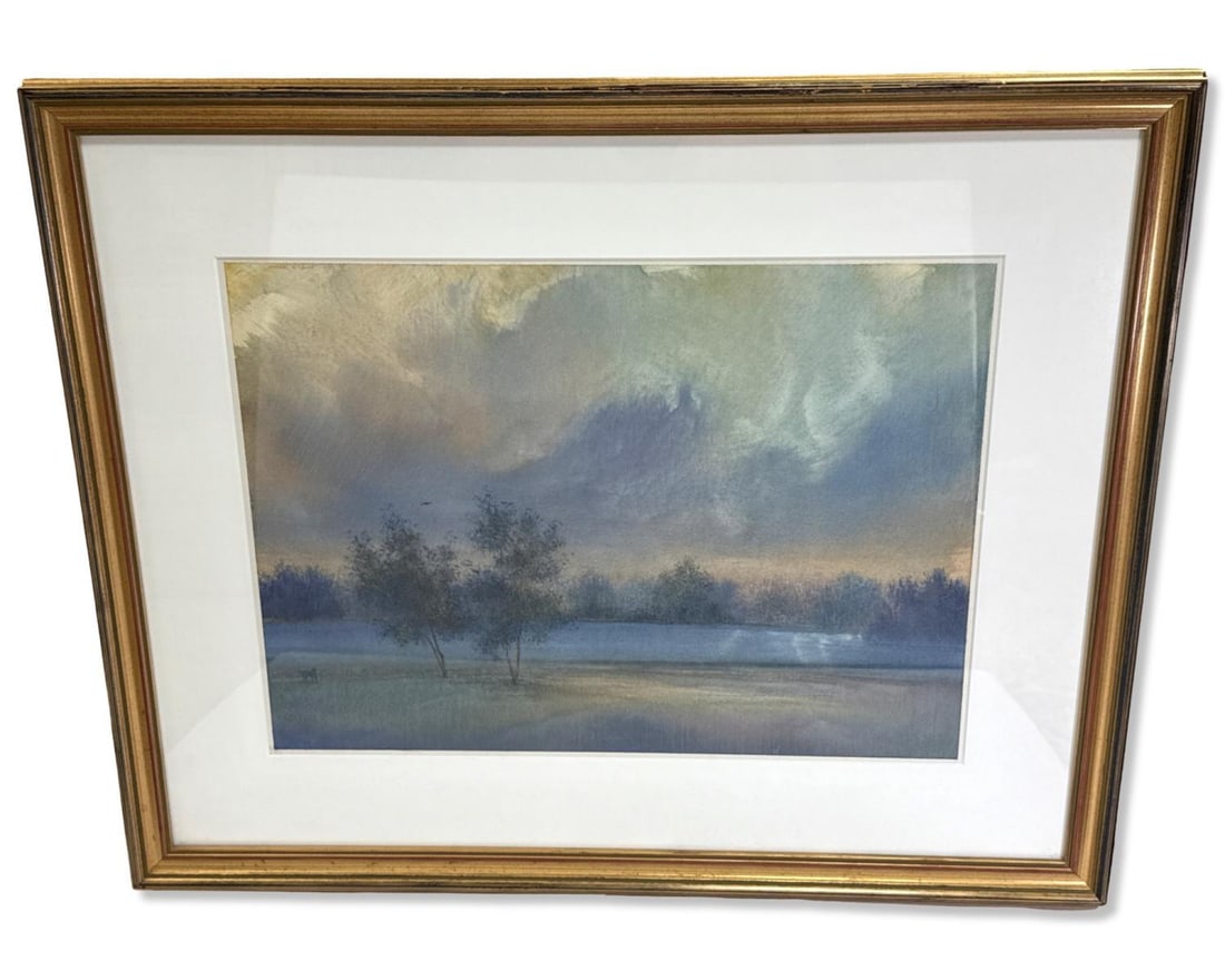 Signed Michael H. Lewis (American B. 1941) Turpentine Wash on Ragboard Guardian of the Shadows #2,: Signed Michael H. Lewis (American B. 1941) Turpentine Wash on Ragboard Guardian of the Shadows #2, 1992. Signed upper left, measures H: 13 1/4" x W: 18 1/4", 4" frame & mate. Includes Uptown Gallery l