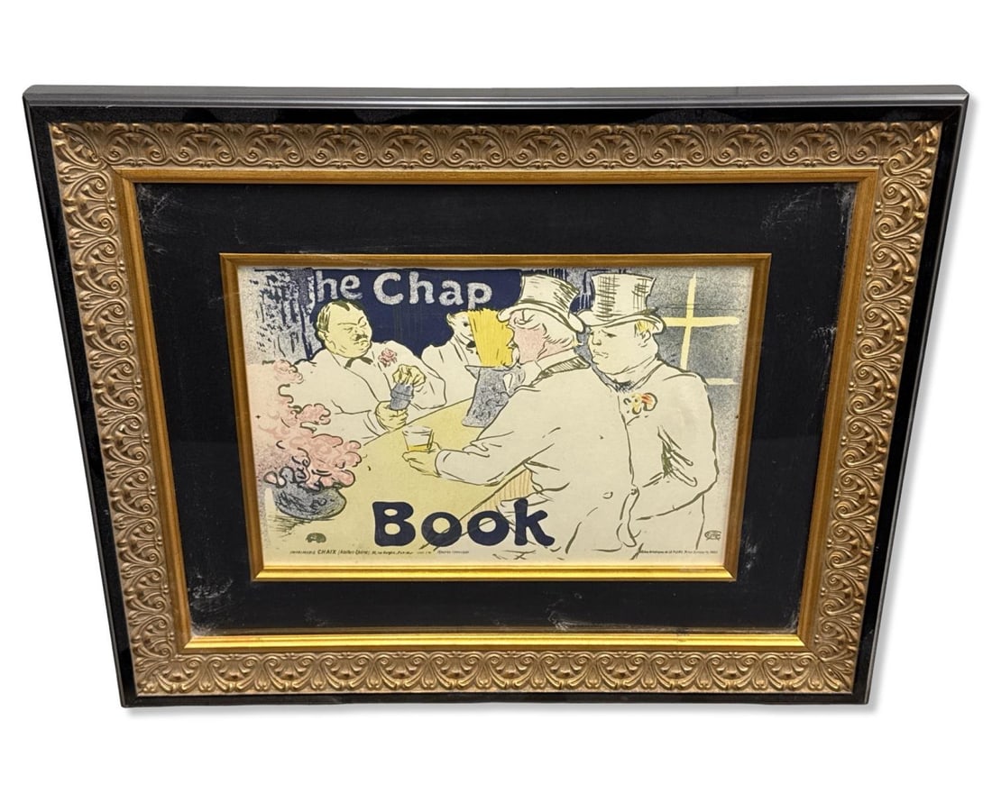 Signed Henri De Toulouse Lautrec (French, 1864-1901) Lithograph in Color on Wove Paper: Signed Henri De Toulouse Lautrec (French, 1864-1901) Lithograph in Color on Wove Paper H: 151 /4" x W: 18 5/8". Includes COA & original purchase invoice of $425.27