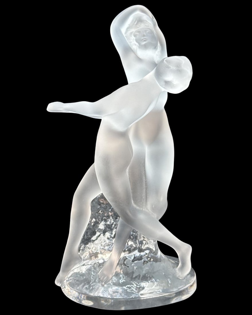 Lalique France Frosted & Clear Crystal Deux Danseurs Figural Group (1 of 3)