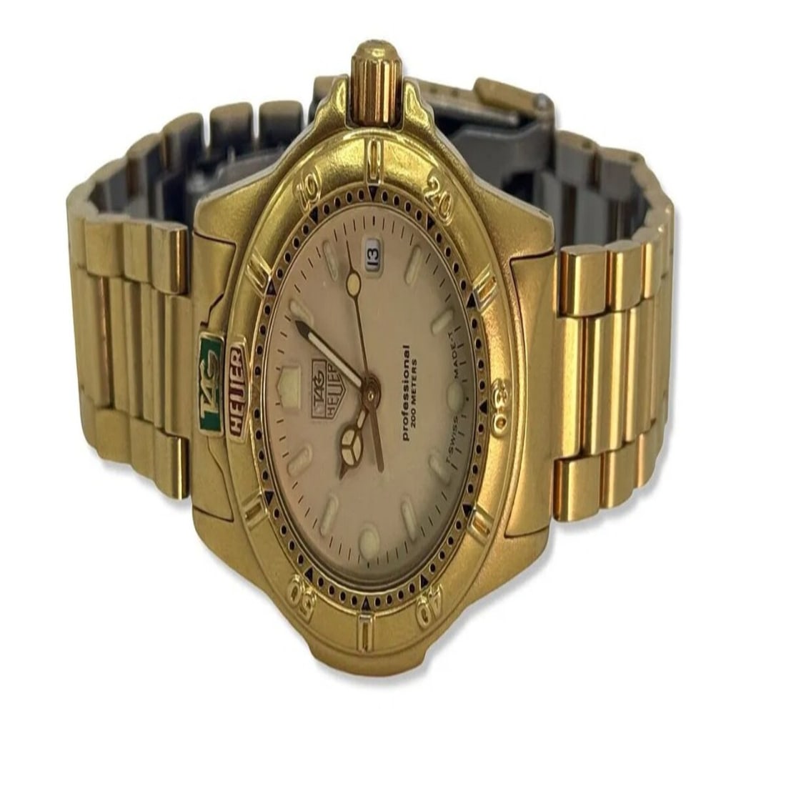 Tag Heuer 4000 Series Gold Plated Professional Watch Model No. 994.708A (1 of 4)