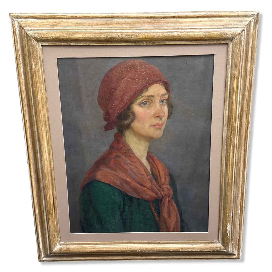 Lucy Walpole (English, 1893-1979) Oil Painting on Canvas of a Young Woman (1 of 2)