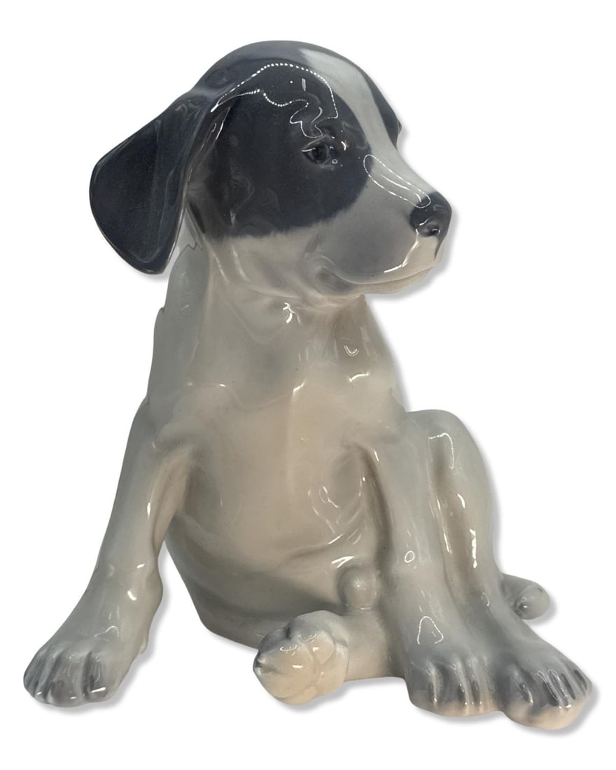 Vintage Royal Copenhagen Pointer Puppy Porcelain Figurine (1 of 3)