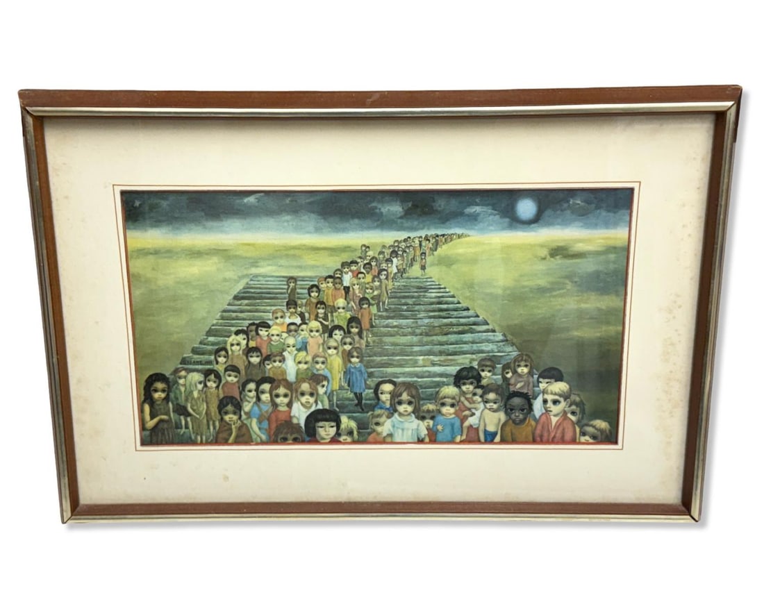 Signed Margaret Keane (American, 1927-2022) Tomorrow Forever Oil Painting (1 of 5)