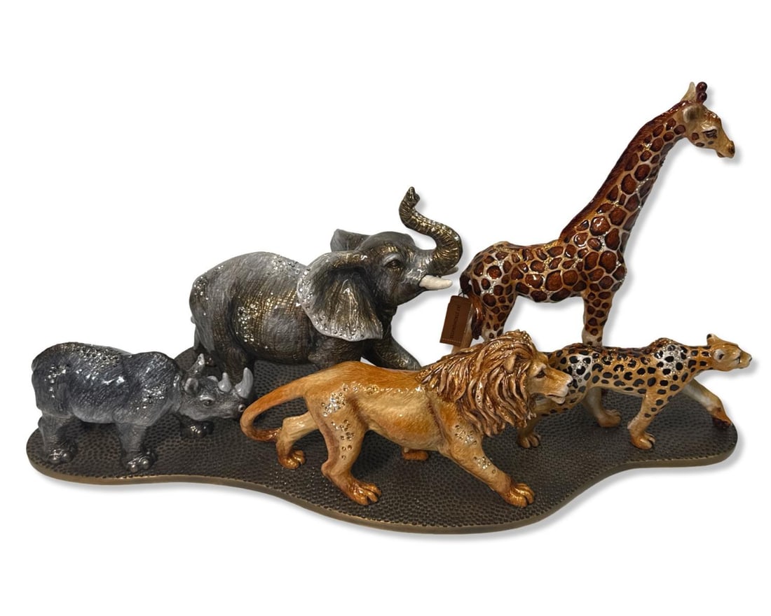 Jay Strongwater Animal Parade Accent Hand Enameled Centerpiece Sculpture (1 of 6)