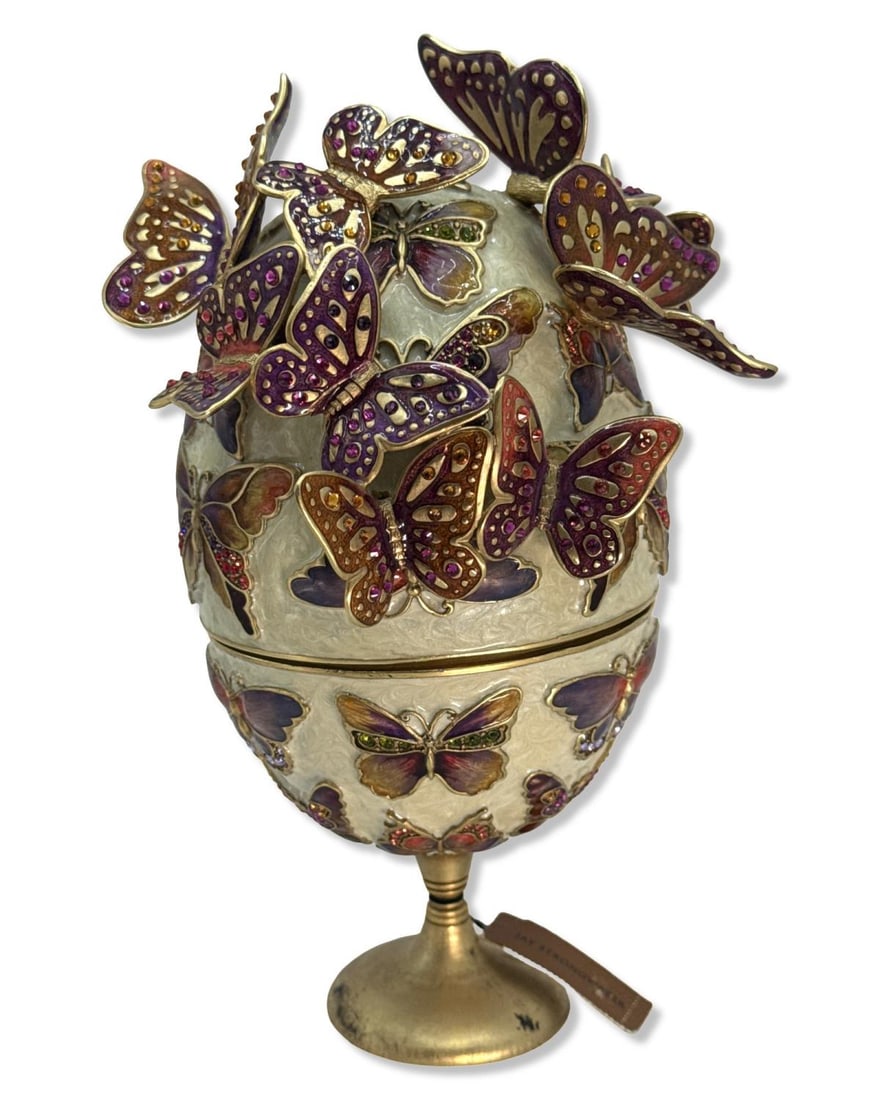 Jay Strongwater Sunset Butterfly Egg Object (1 of 5)