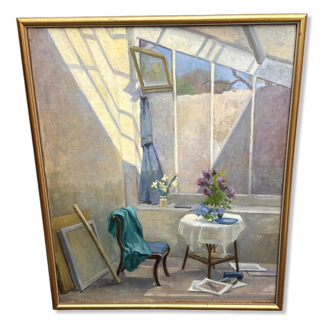 Lucy Walpole (Enlish, 1893-1979) Still Life Oil Painting on Canvas: Lucy Walpole (Enlish, 1893-1979) Still Life Oil Painting on Canvas H: 25 3/8" x W: 21 1/4"
