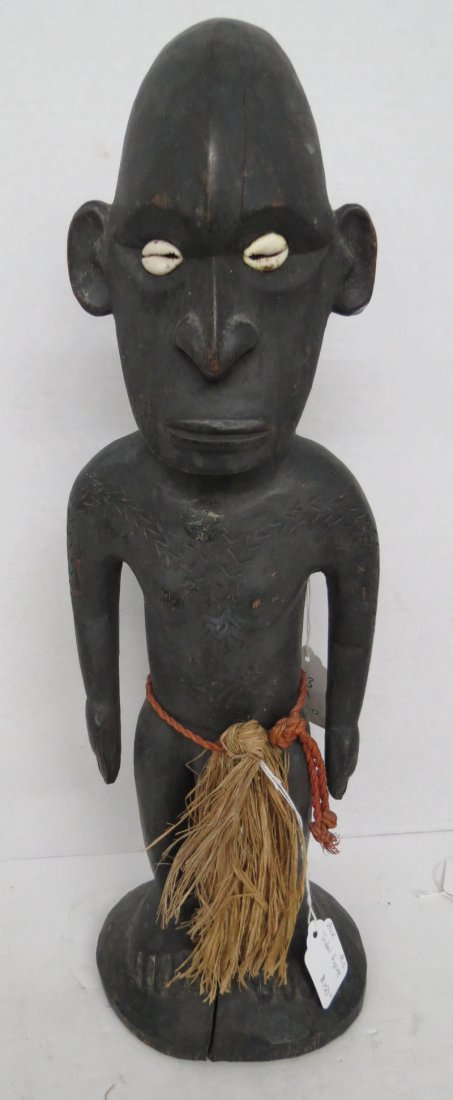African Tribal Hand Carved Figure: African Tribal Hand Carved Figure. Measures - 18" long x 6 1/2" wide.