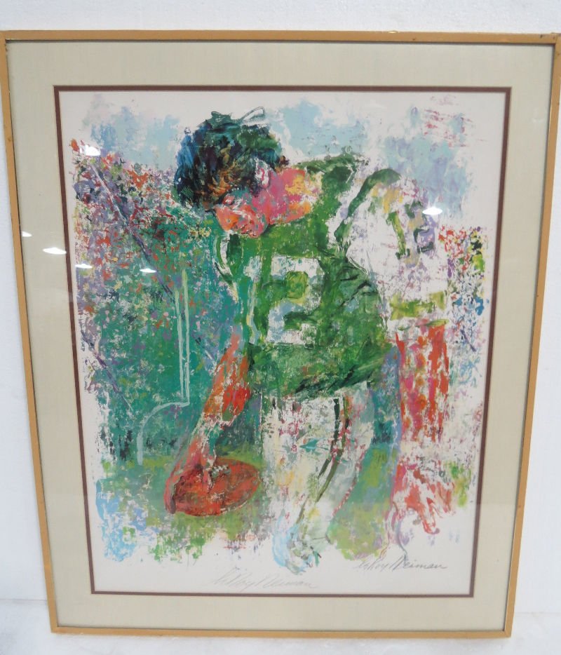 LeRoy Neiman "Joe Namath" Color Lithograph Sep 08, 2013
