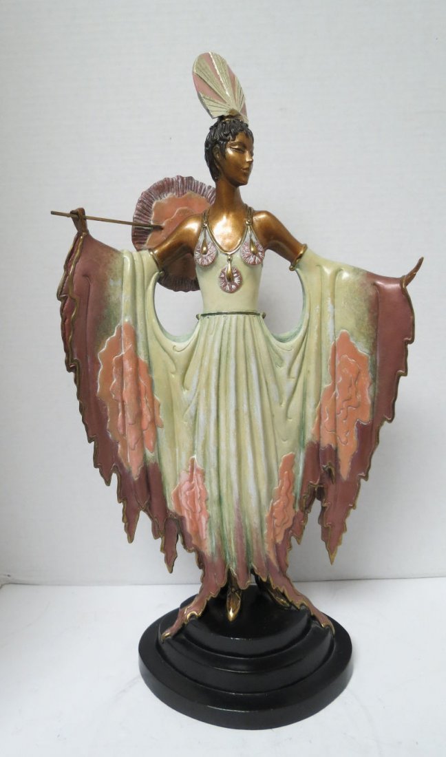 Erte Bronze "Twilight" Sculpture: Erte Bronze "Twilight" Sculpture. Measures - 21" high x 10 1/2" wide. Numbered 55/375. Made 1987, Current Retail - $22,000.