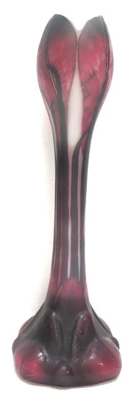 After Daum Nancy Art Glass Vase: After Daum Nancy Art Glass Vase.