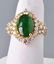 Exquisite Contemporary Natural Jadeite Jade Diamond