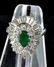 Contemporary Platinum, Diamond & Colombian Emerald Ring