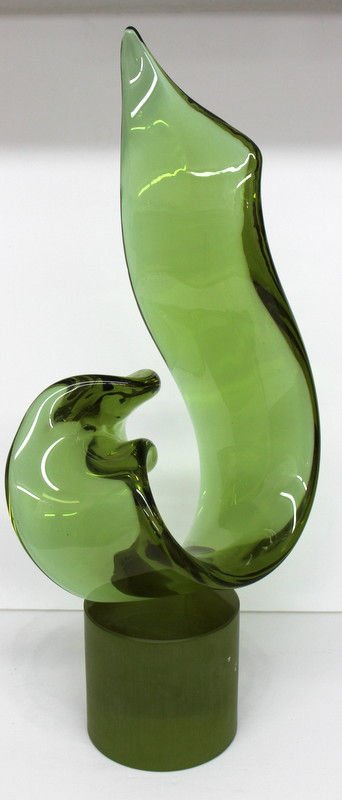 Signed Italian Murano Sculpture: Signed Italian Murano Sculpture. Measures - 19" high.