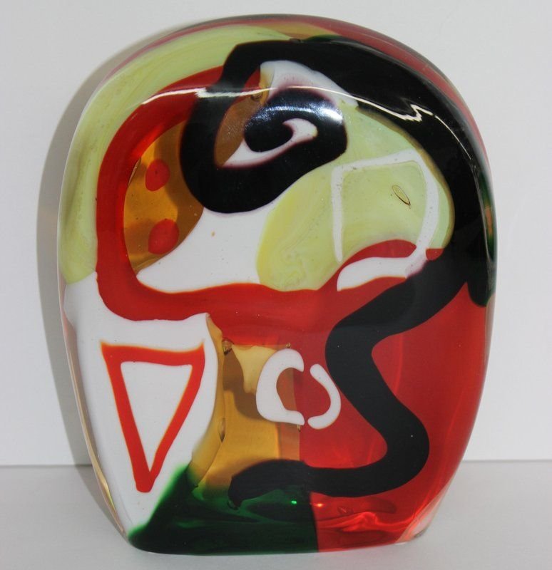 Signed Murano Art Glass Sculpture: Signed Murano Art Glass Sculpture. Measures - 9 1/2" high.