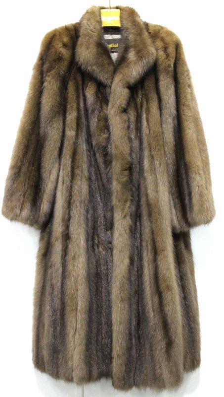 Givenchy Full Length Russian Imperial Royal Crown Sable: Givenchy Full Length Russian Imperial Royal Crown Sable Coat w/ Collar. Size 10/12. Measures approx. - 51" long. Fur is originally from Russia, The replacement value is over $90,000. Appraised in 1990