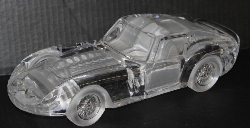 Daum Ferrari 250 GTO Crystal Car: Daum Ferrari 250 GTO Crystal Car. Measures - 3 3/4" high x 12" long.