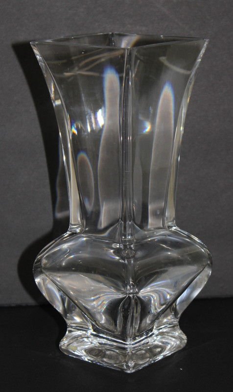 Signed Sevres Crystal Vase: Signed Sevres Crystal Vase. Measures - 8 1/2" high x 3 1/2" wide.