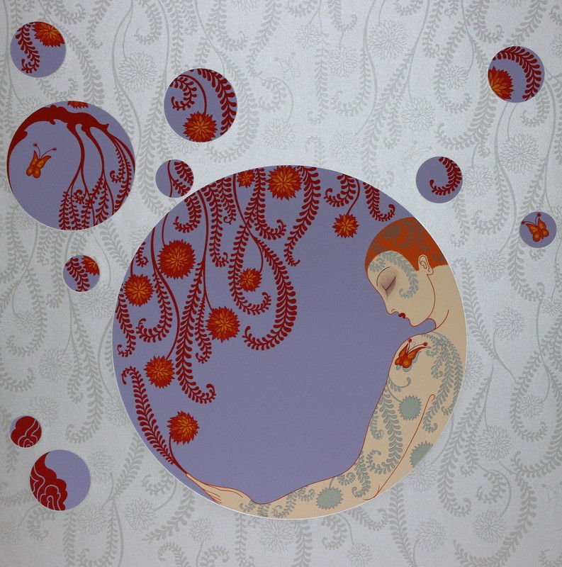 Erte "Spring Shadows" Ltd. Edit Serigraph: Erte "Spring Shadows" Ltd. Edit Serigraph. Pencil signed & numbered 44/300. Measures - 25" x 25" - image size, unframed.