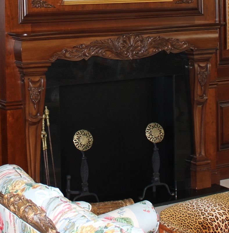 Vintage Wrought Iron Fireplace Set: Vintage Wrought Iron Fireplace Set. Includes shovel and firewood tongs. Measures - 23" high x 12" wide.