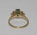 Contemporary 14Kt YG, Colombian Emerald & Diamond Ring - 2