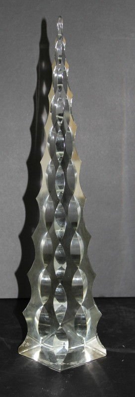 Cartier Crystal Obelisk: Cartier Crystal Obelisk. Measures - 18 1/4" high.