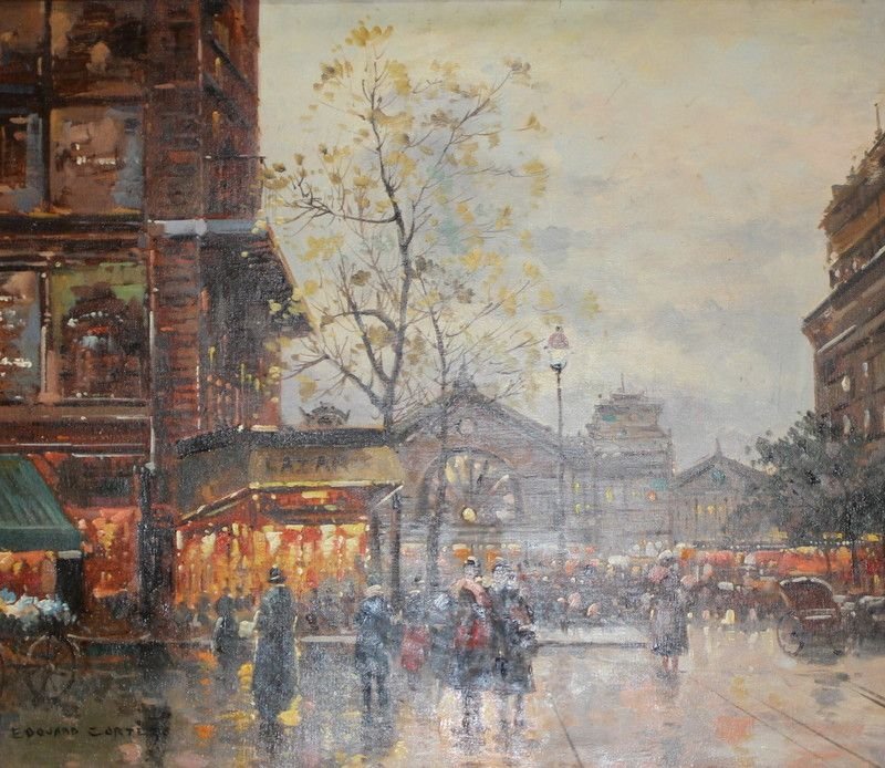 School of Edouard Cortes (French 1882-1969) Oil on: School of Edouard Cortes (French 1882-1969) Oil on Canvas. Signed lower left. Measures - 20" high x 24" wide + 4" frame.