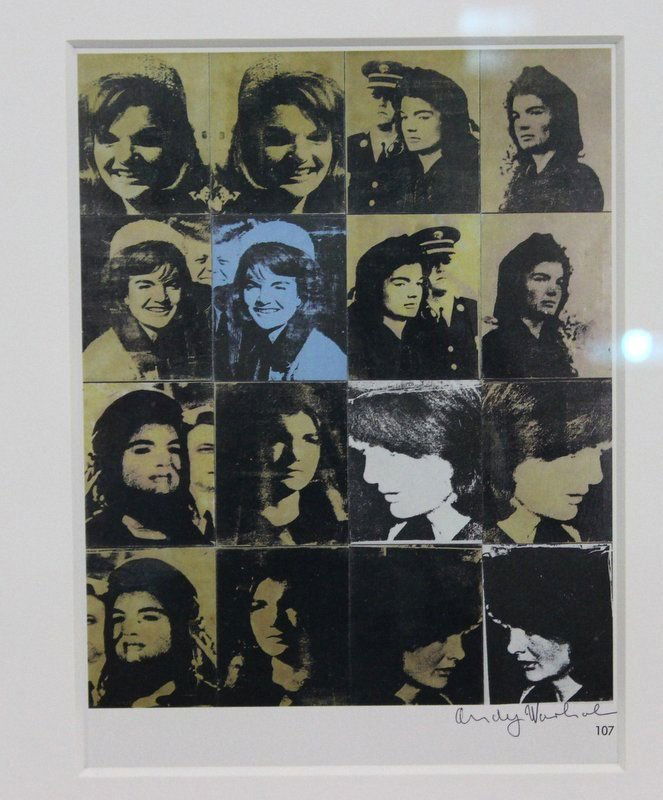Original Signed Andy Warhol "Jackie 1963" Print: Original Signed Andy Warhol "Jackie 1963" Print. (The week that was) Measures - 10" x 7 1/2" with borders, + 5 3/4" frame. Hand signed by Andy Warhol, comes with COA. An exquisite original specially p