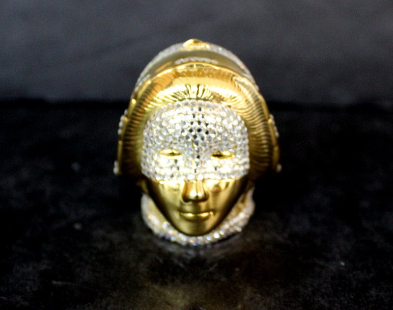 Judith Leiber Cleopatra Pill Box: Judith Leiber Cleopatra Pill Box.