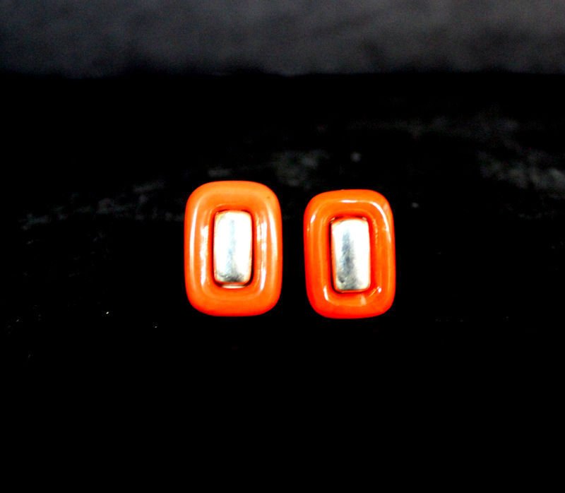Tiffany & Co. Paloma Picasso Sterling Coral Earrings: Tiffany & Co. Paloma Picasso Sterling Coral Earrings. Weight - 18.5 grams.
