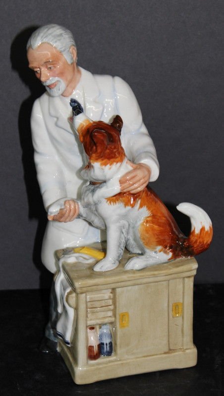 Royal Doulton "Thanks Doc" HN2731 Figure: Royal Doulton "Thanks Doc" HN2731 Figure. Measures - 8 3/4" high.