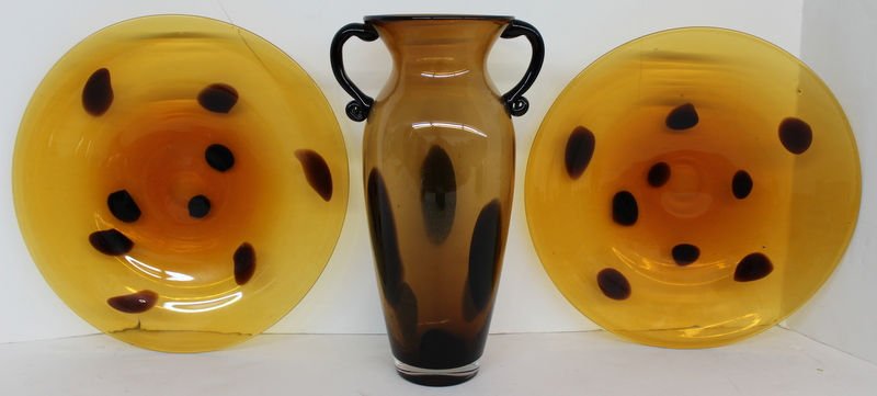 3 Pc. Murano Art Glass Set (1 of 2)