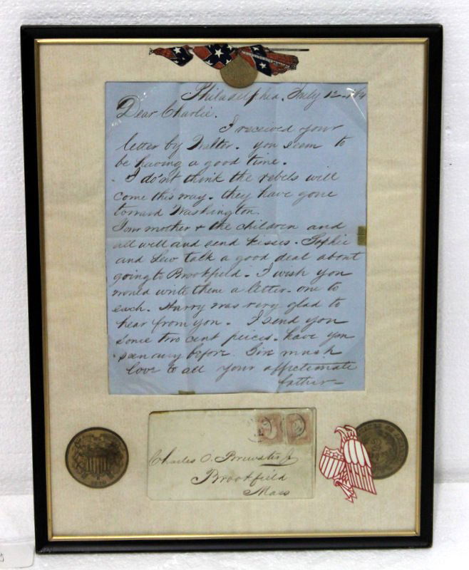 1864 American Civil War Letter (1 of 5)