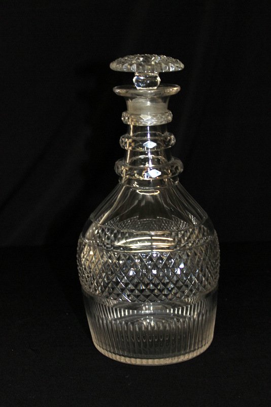 Early 19th C. Cut Glass Decanter (1 of 4)