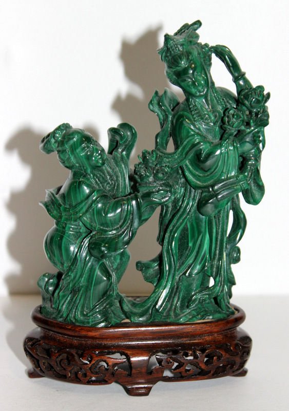 Chinese Carved Malachite Group (1 of 2)