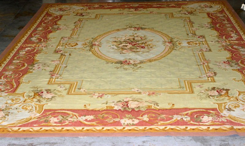 French Aubusson Wool Palace Size Rug (1 of 5)