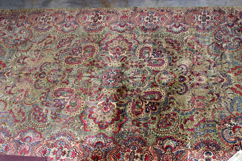 Antique Kerman Oriental Design Rug (1 of 4)