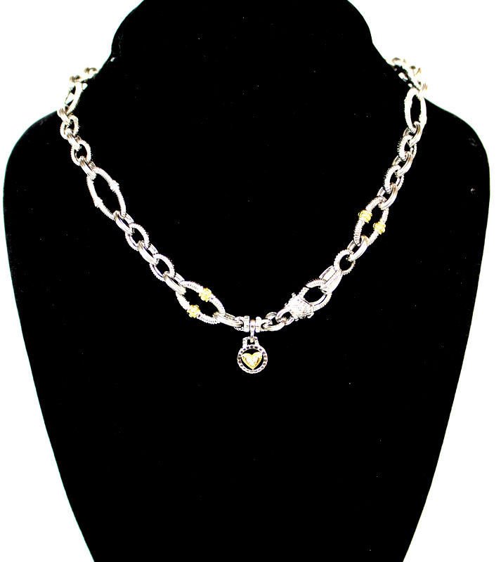 Judith Ripka 18Kt YG & Sterling Necklace (1 of 3)