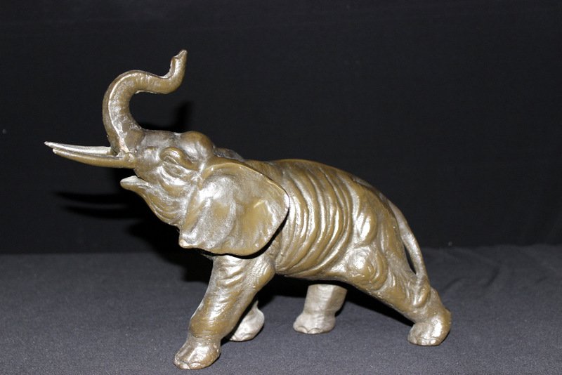 Antique Bronze Elephant (1 of 3)