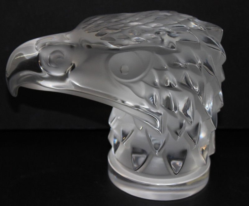 Lalique France Crystal Eagle Head (1 of 5)