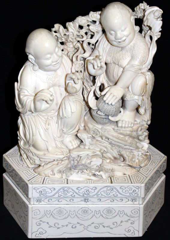 Impressive Chinese Carved Ivory Group (1 of 4)