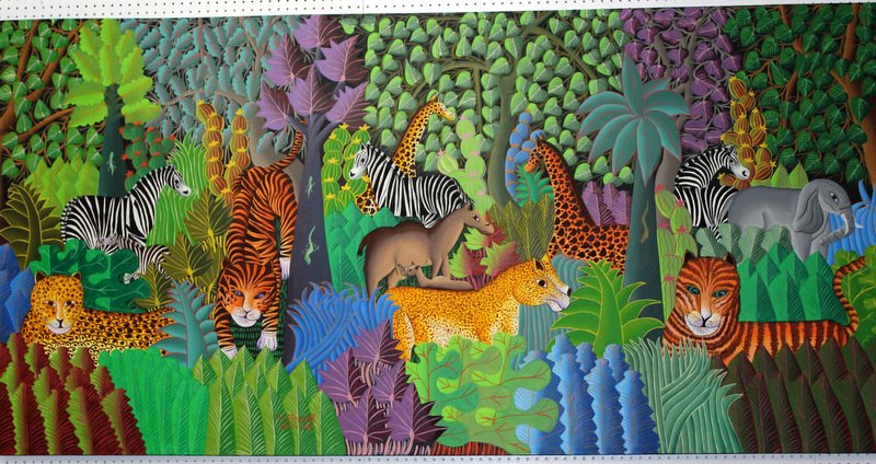 Louis Rosemond (Haitian 1957) Oil Painting on Canvas (1 of 3)