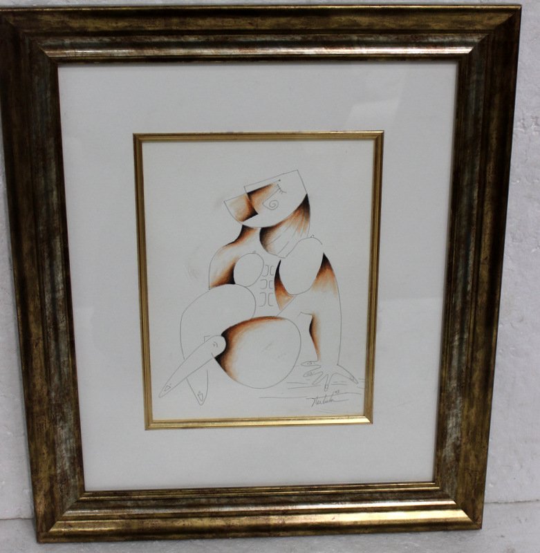 Alexandra Nechita (American/Romanin b.1985) Drawing (1 of 3)