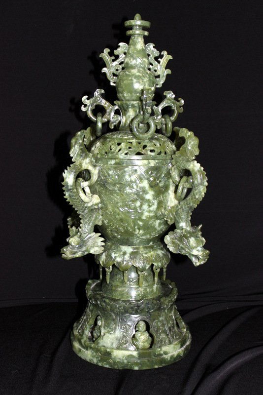 Antique Large Jade Censor (1 of 4)