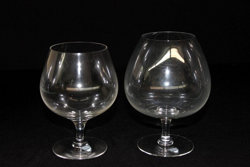 2 Pc. Orrefors Napoleon Brandy Snifters
