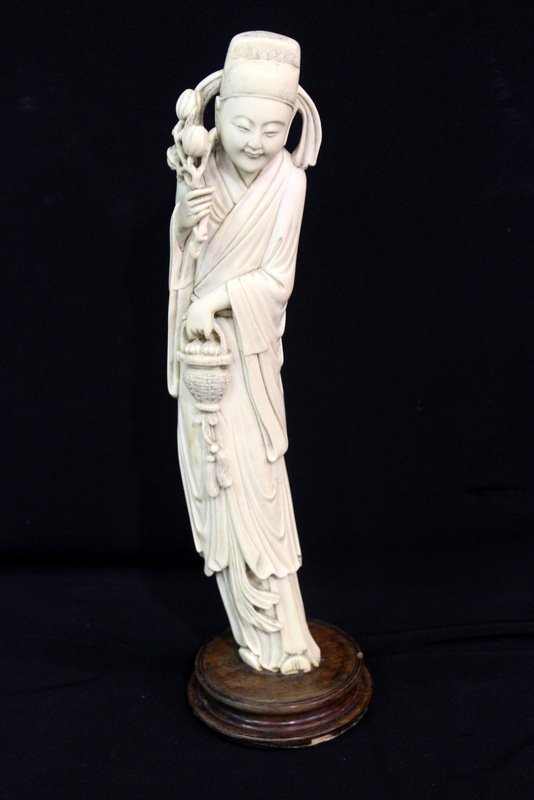 Chinese Ivory Figure of Maiden (1 of 6)