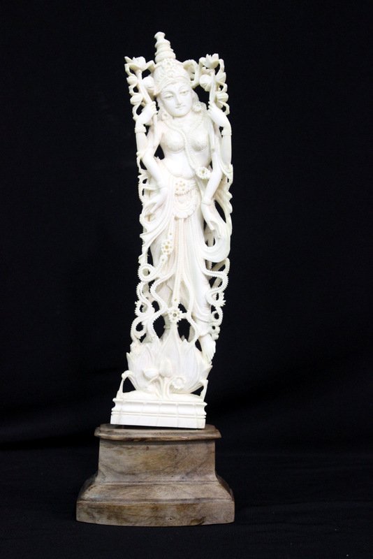 Indian Carved Ivory Figure of Dancing Shiva (1 of 3)