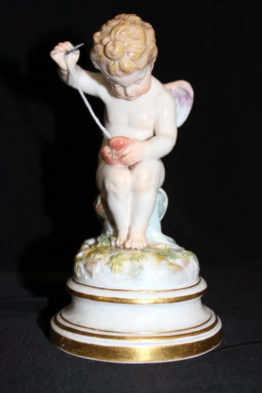 Antique Meissen Hand Painted Porcelain Cherub (1 of 7)