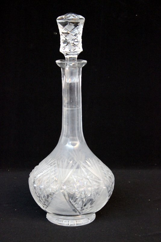 European Cut Crystal Decanter (1 of 3)